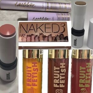 LOT Urban Decay NAKED 3 Eyeshadow Palette Tarte mascara Mario Blush bronzer $250